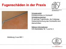 Fugenschäden in der Praxis: Kohäsionsrisse im Dichtstoff 