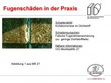 Fugenschäden in der Praxis: Kohäsionsrisse im Dichtstoff 