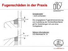 Fugenschäden in der Praxis: Schadensbild nicht vorhanden 