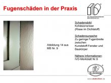 Fugenschäden in der Praxis: Kohäsionsrisse (Risse im Dichtstoff) 
