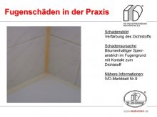 Fugenschäden in der Praxis: Verfärbung des Dichtstoffs 