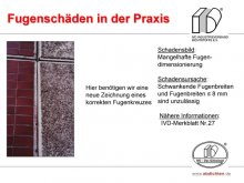 Fugenschäden in der Praxis: Mangelhafte Fugendimensionierung 