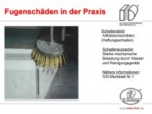 Fugenschäden in der Praxis: Adhäsionsschäden (Haftungsschaden) 