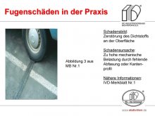 Fugenschäden in der Praxis: Zerstörung des Dichtstoffs an der Oberfläche 
