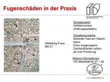 Fugenschäden in der Praxis: Adhäsionsschäden (Haftungsschaden) 