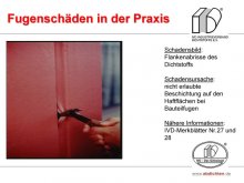 Fugenschäden in der Praxis: Flankenabrisse des Dichtstoffs 