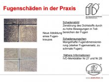 Fugenschäden in der Praxis: Zerstörung des Dichtstoffs durch zu hohe Bewegungen in Teilbereichen der Fugen 